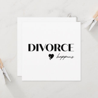 Divorce Happens Invitation