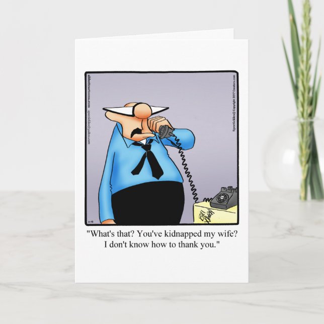 Divorce Humor Card For Him (Front)