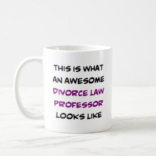 divorce law professor awesome coffee mug