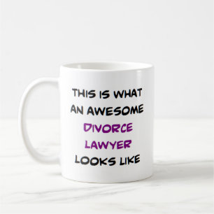 divorce lawyer, awesome coffee mug
