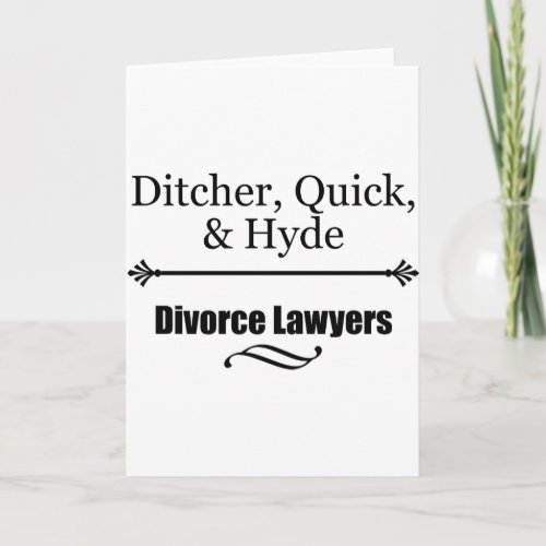 Divorce Lawyers Card