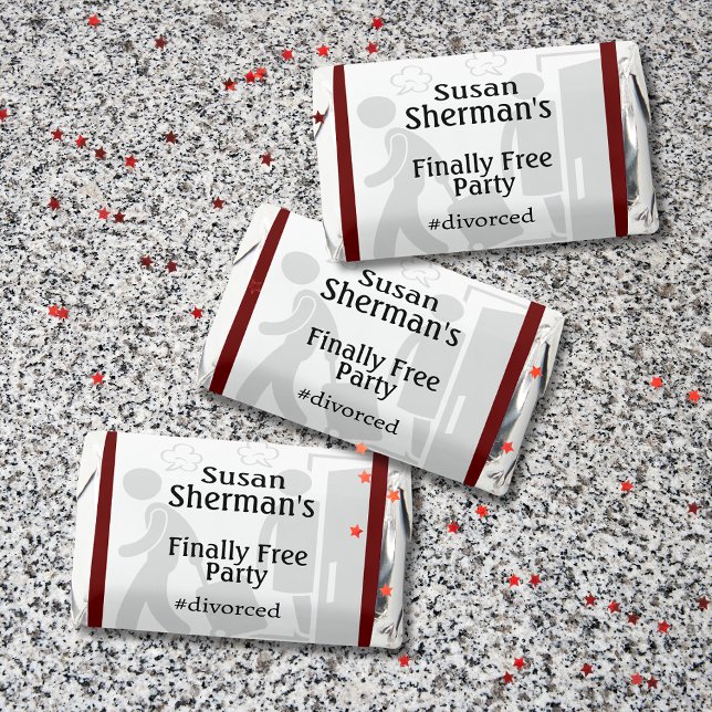 Divorce Party Candy  Favors Ex Hubby Start Packing (Her Divorce Party treats should include these custom chocolate bars with "ex-Hubby, Start Packing!")