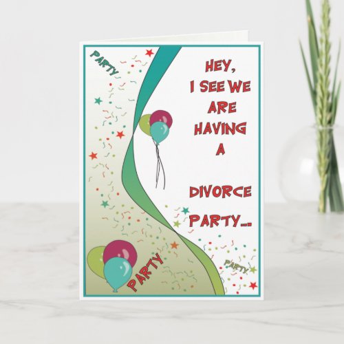 Divorce Party Card