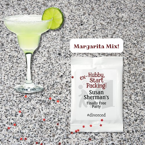 Divorce Party Celebration Ex Hubby Start Packing Margarita Drink Mix