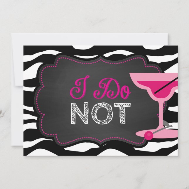 Divorce Party Chalkboard Invitation (Front)