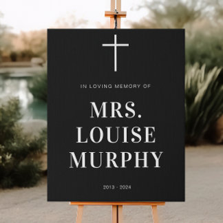 Divorce Party Death To Her Last Name Black Faux Canvas Print