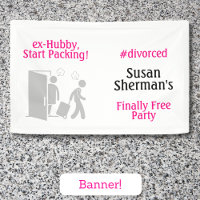 Divorce Party Decor Finally Free Funny Pink