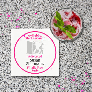 Divorce Party Design Finally Free Decor Pink Napkins