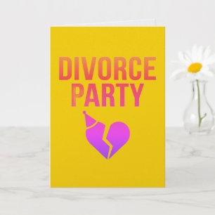 Divorce Party Funny Divorce Gift Card