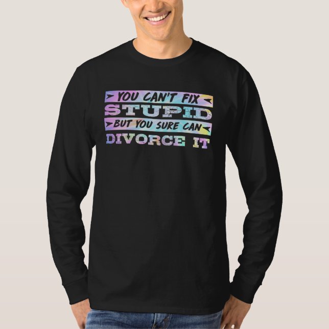 Divorce Party Happily Divorced Men Divorce T-Shirt (Front)