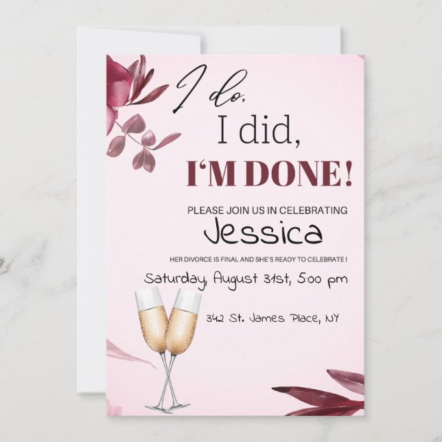 Divorce Party Invite (Front)
