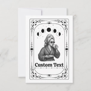 Divorce Party Invite Tarot Card Feminist Zodiac 