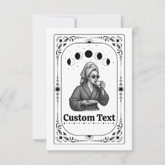 Divorce Party Invite Tarot Card Feminist Zodiac 