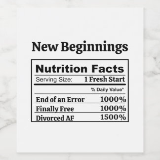 Divorce Party Newly Single AF Finally Free Funny Wine Label