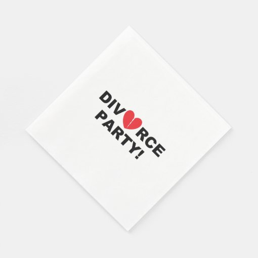 "Divorce Party" Paper Napkins Zazzle