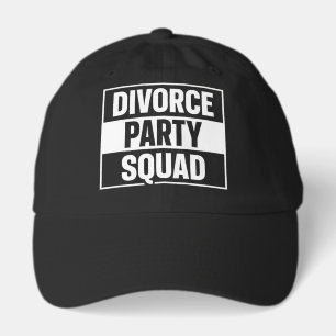 Divorce Party Squad Matching Friends Funny Divorce Hat