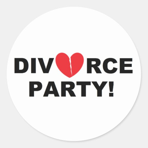 Divorce Party Stickers