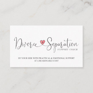 Divorce & Separation Coach Custom Business Cards
