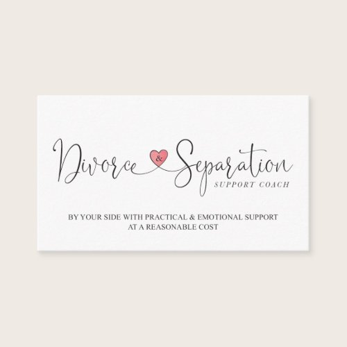Divorce & Separation Coach Custom Business Cards Divorce & Separation Coach Custom Business Cards