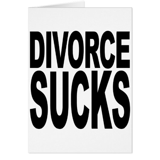Divorce Sucks Cards (Front)