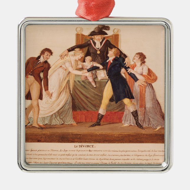 Divorce. The Reconciliation Metal Ornament (Front)