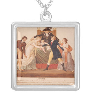 Divorce. The Reconciliation Silver Plated Necklace