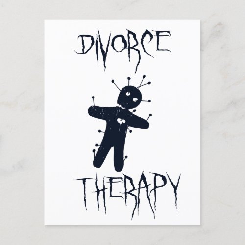 Divorce Therapy _ Funny Voodoo Doll Postcard