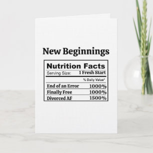 Divorced AF Funny Humor Newly Single Finally Free Card