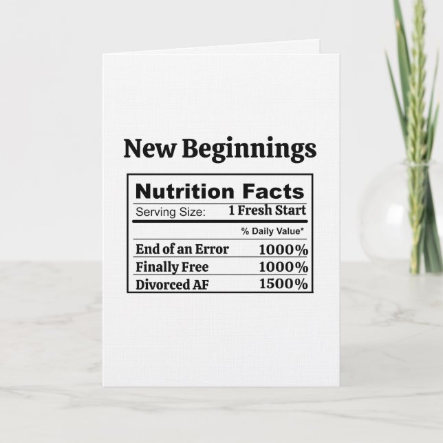 Divorced AF Funny Humor Newly Single Finally Free Card (Front)