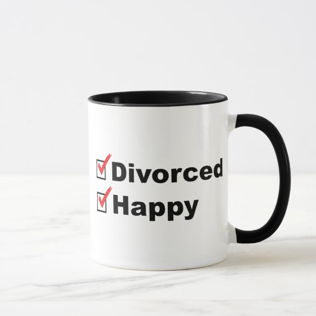 Divorced And Happy Mug (Right)