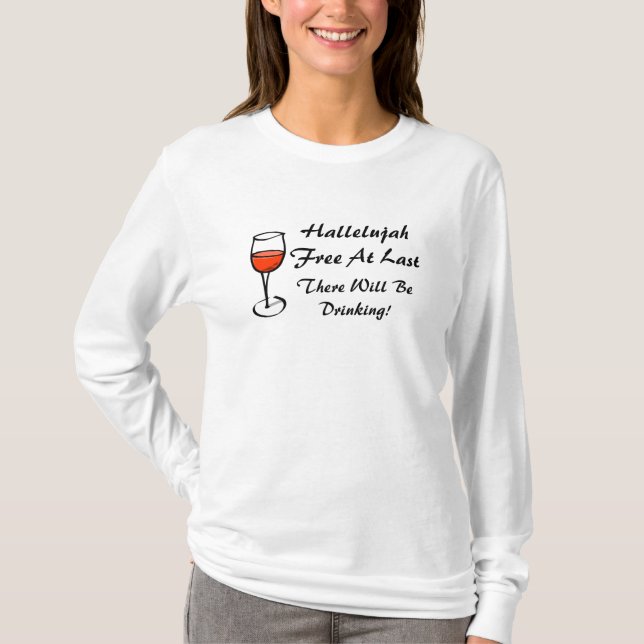 Divorced HALLELUJAH I'M FREE Divorce Party T-Shirt (Front)