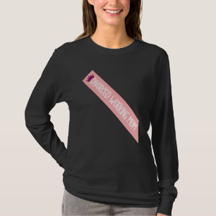 Divorced Working Mom Meme Funny Sash Quote T-Shirt
