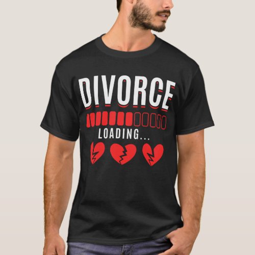 Divorcee Humor Funny Divorced Wife T_Shirt