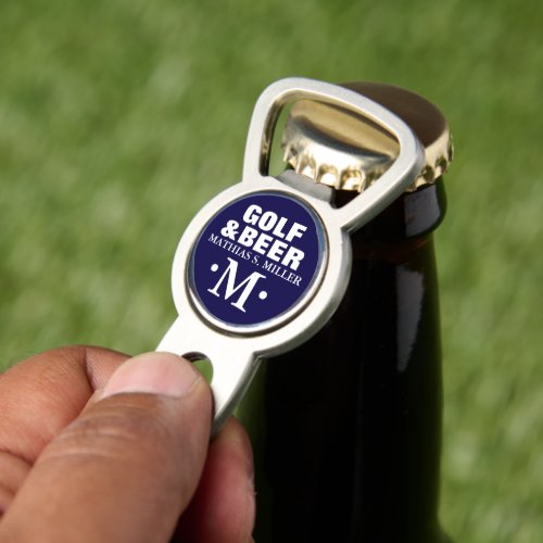 Divot Tool Bottle Opener with Blue Marker