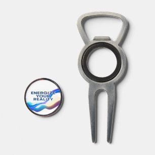 Divot Tool Bottle Opener with Magnetic Golf Marker