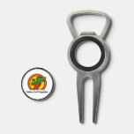 Divot tool with Magnetic ball marker