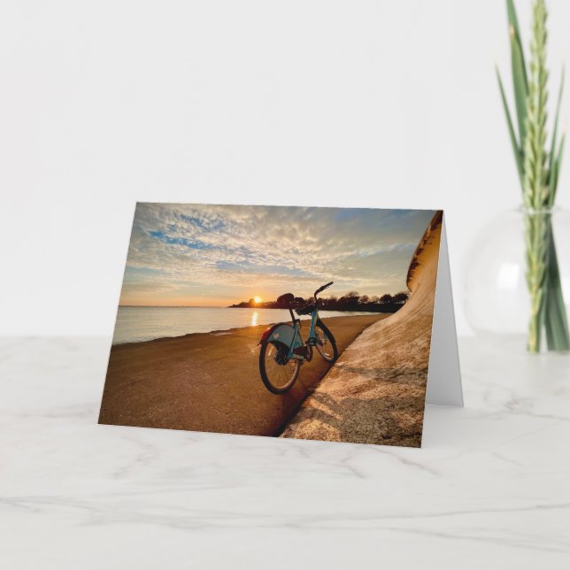 Divvy sunrise over the Adler Planetarium Card (Front)