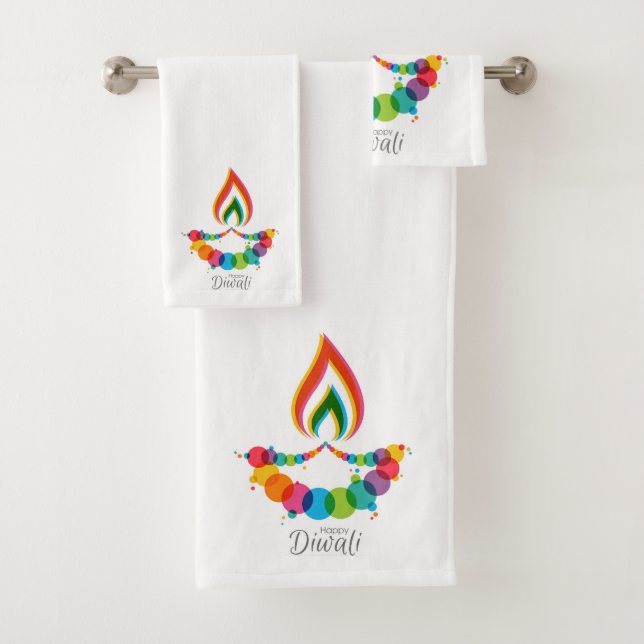Diwali Bath Towel Set (Insitu)