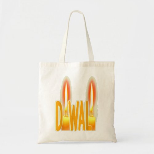 Diwali Candles Cute Funny Candlelight Typography  Tote Bag