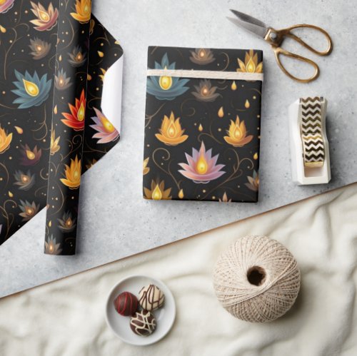 Diwali Candles  Wrapping Paper