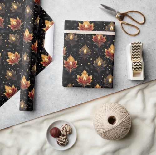 Diwali Candles  Wrapping Paper