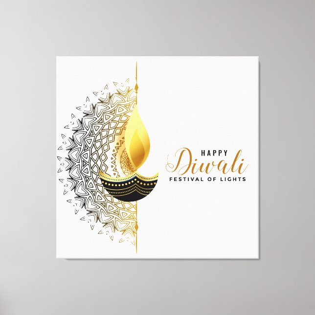 Diwali Canvas Print (Front)