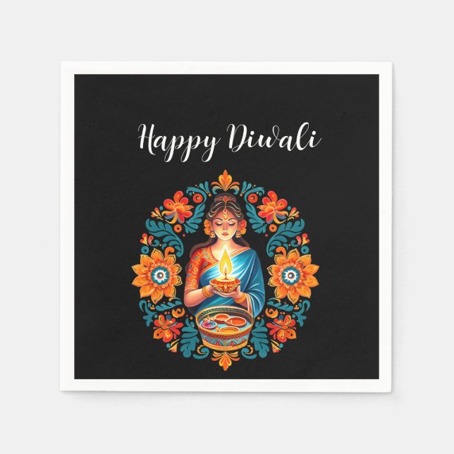Diwali celebration napkins (Front)