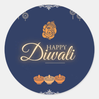 Diwali Celebration Party  Classic Round Sticker