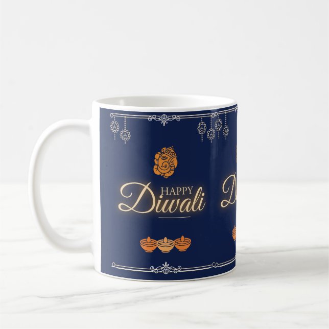 Diwali Celebration Party Coffee Mug (Left)