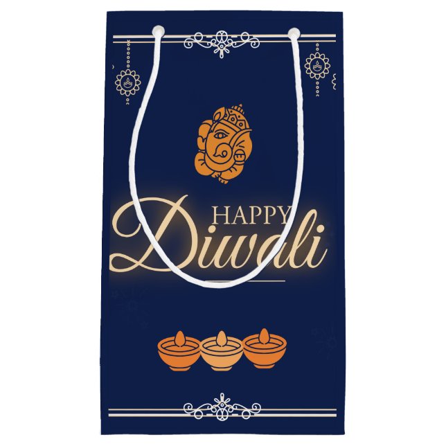 Diwali Celebration Party  Small Gift Bag (Front)