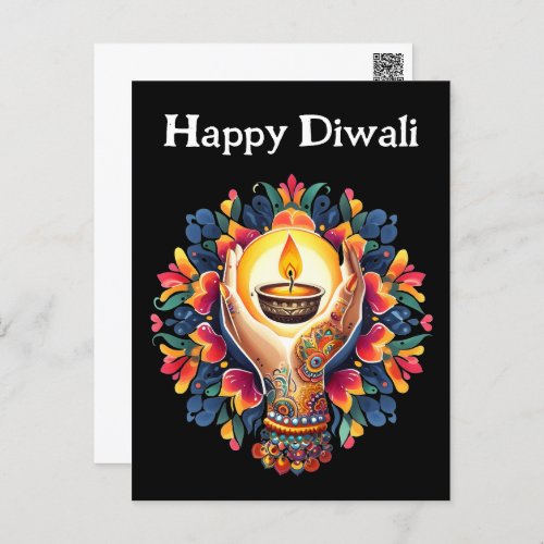Diwali celebration postcard