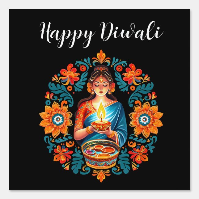 Diwali celebration sign (Front)