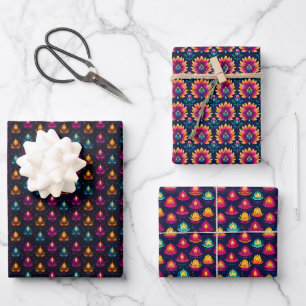 Diwali Designs Wrapping Paper Sheets