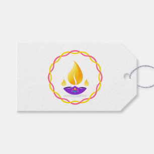 Diwali Diya Gift Tags